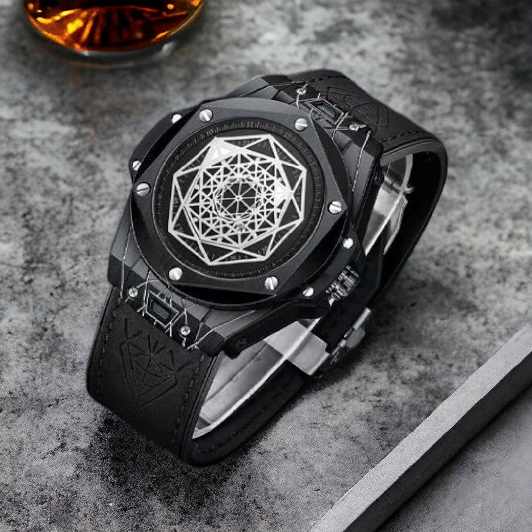 Geometric Metallic Watch